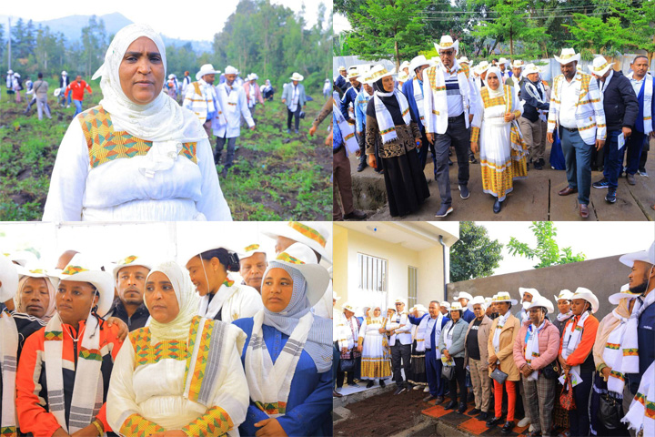 የማዕከላዊ ኢትዮጵያ ክልል ህዝብ ተወካዮች ምክር ቤት አባላት በቡታጅራ ከተማ የልማት ፕሮደክቶችን ምልከታ እያደረጉ ነው