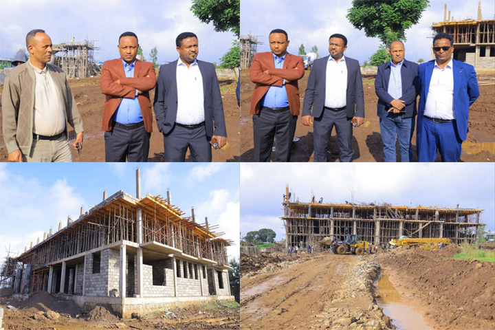 የኢትዮጵያ ብሮድካስቲንግ ኮርፖሬሽን ዋና ስራ አስፈጻሚ  አቶ ጌትነት ታደሰ በማዕከላዊ ኢትዮጵያ ክልል በግንባታ ላይ የሚገኙ ፕሮጀክቶችን ምልከታ አደረጉ