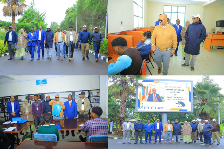 የማዕከላዊ ኢትዮጵያ ክልል ርዕሰ መስተዳድር እንዳሻው ጣሰው (ዶ/ር) የ12ኛ ክፍል የማህበራዊ ሳይንስ ተማሪዎችን ብሄራዊ ፈተና በወልቂጤ ዩኒቨርሲቲ የፈተና ማዕከል አስጀመሩ ።